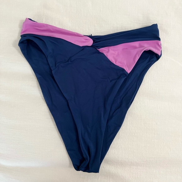 L*Space Color Block Indigo-rosebud Ringo Bikini Top and Bottom Set - Picture 5 of 7